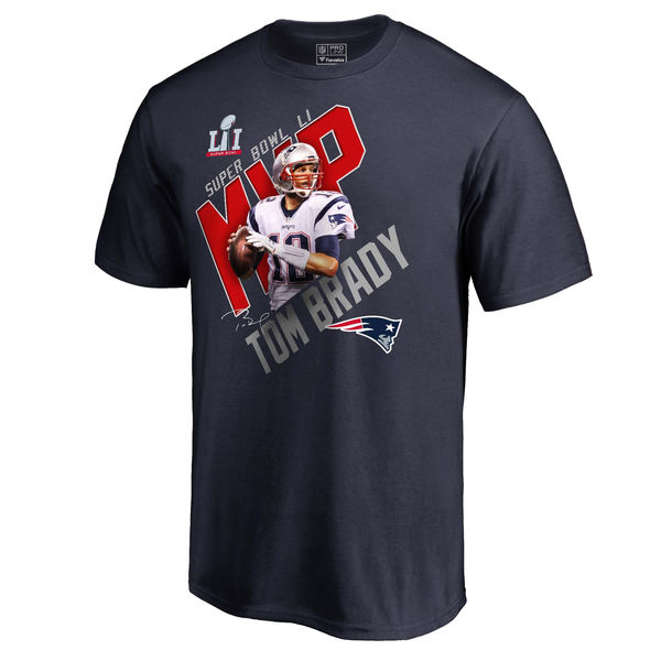 Tom Brady New England Patriots Pro Line by Fanatics Branded Super Bowl LI Champions MVP T-Shirt - Navy
